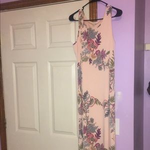 pastel pink floral dress!